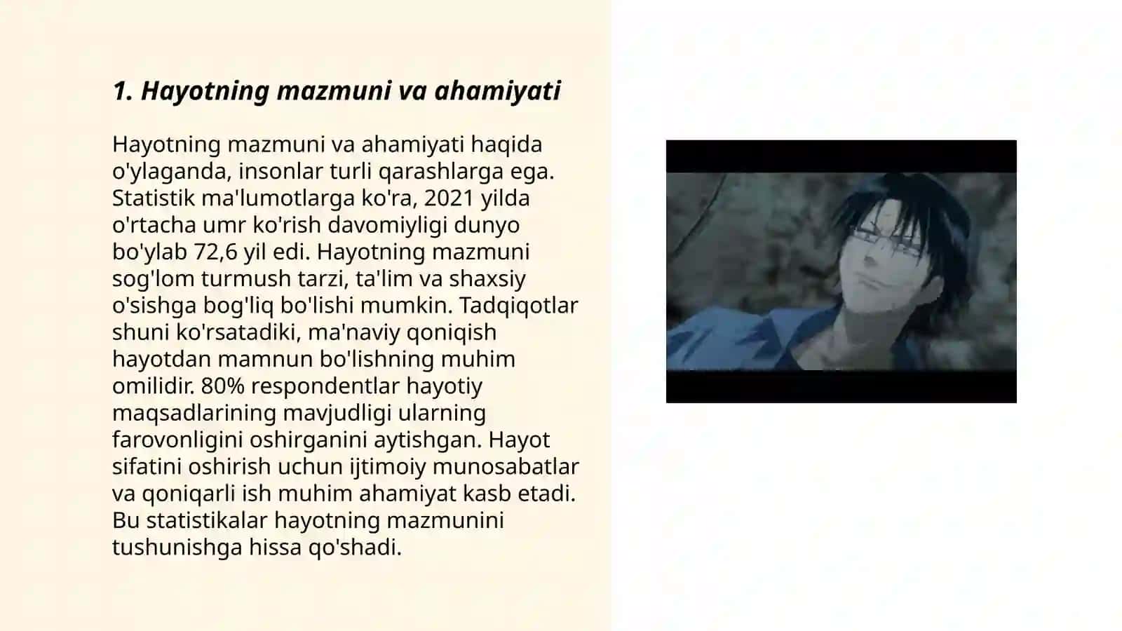 Mening hayot falsafam 3