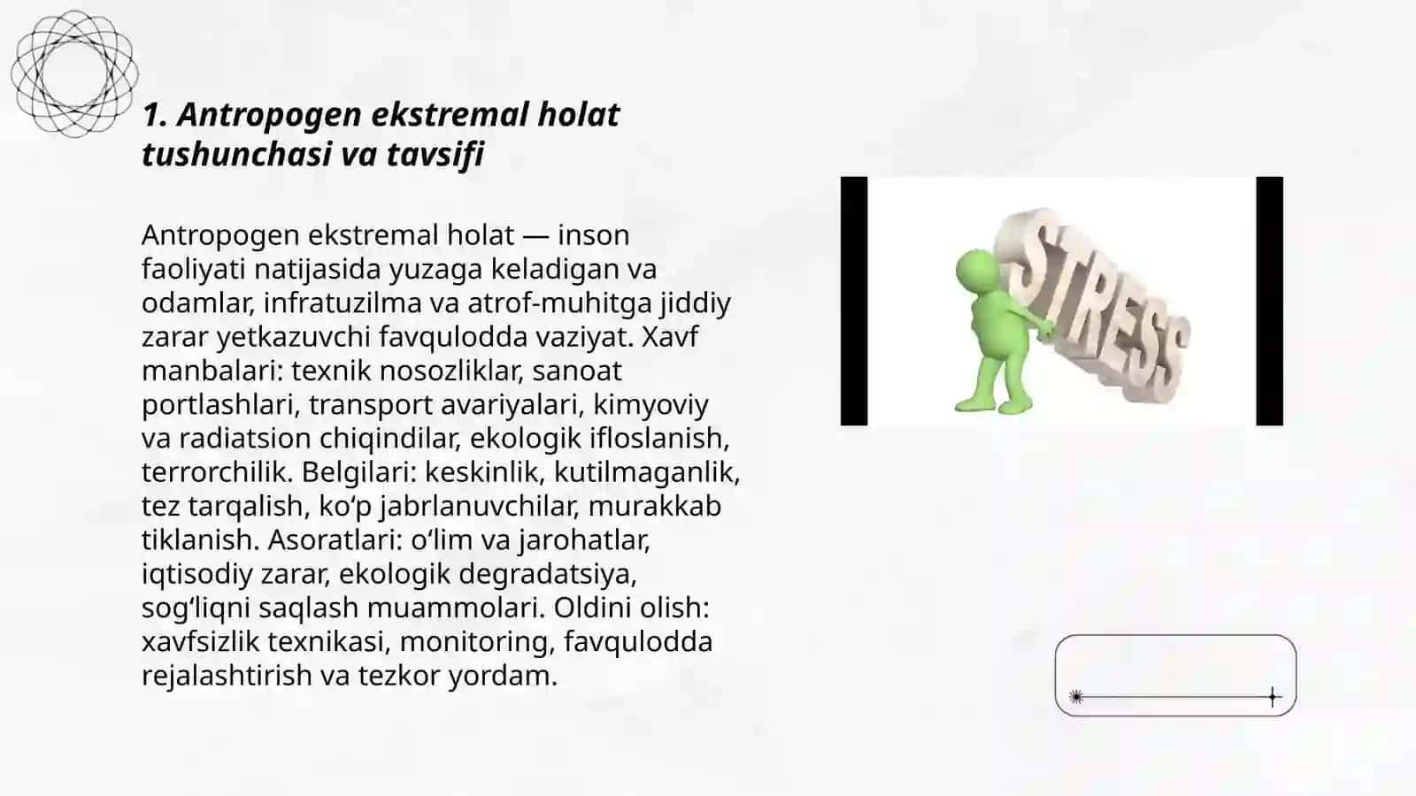 Antropogen ekstremal holatlarning tavsifi 3