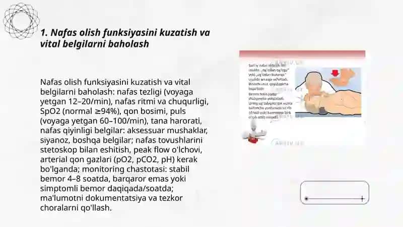 Nafas tizimi kasaliklari bilan kasalangan bemorlarni parvarishi va ularning nazorati 3