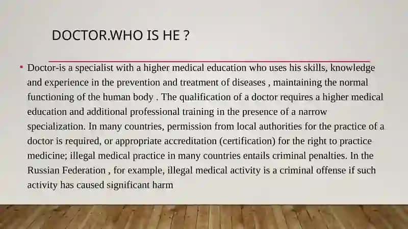 Duties of doctors 3