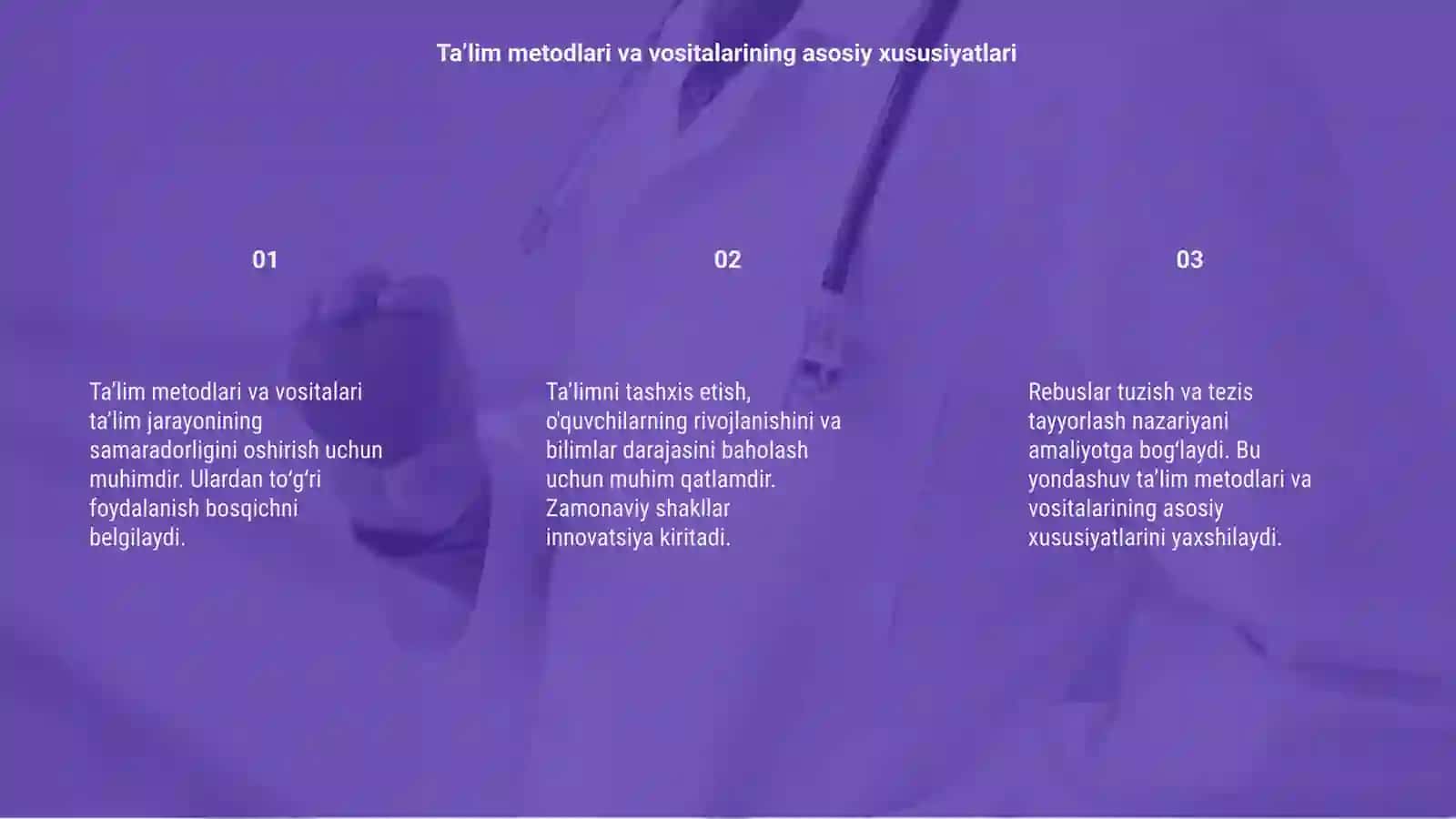 Ta’lim metodlari va vositalari 3