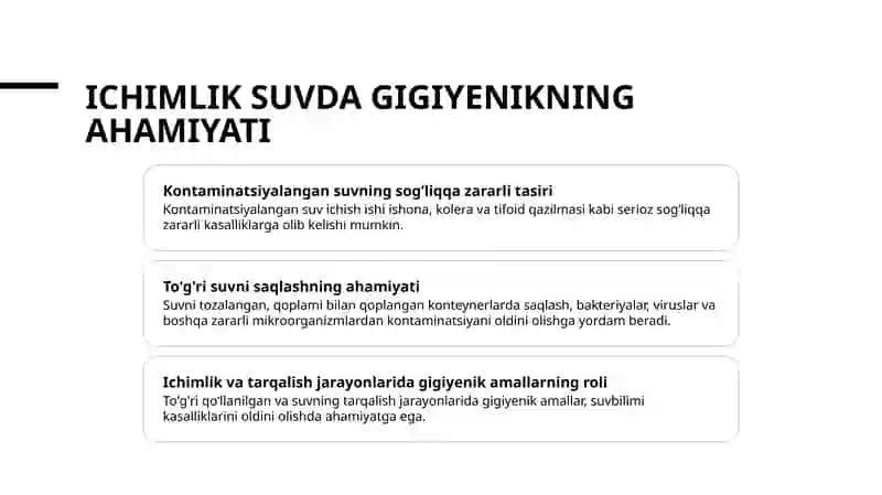 Suvi sifatini baholash 3