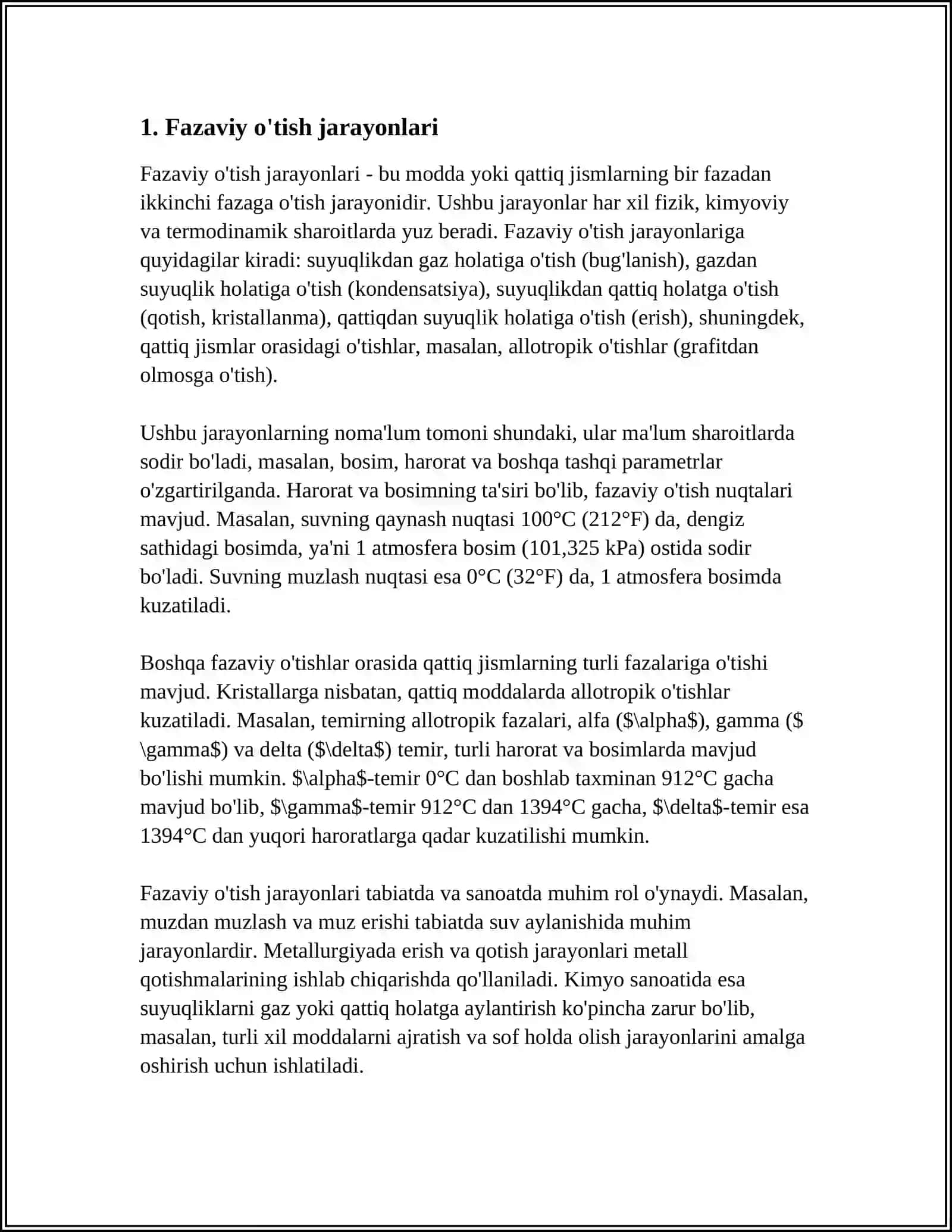 FAZAVIY O‘TISHLAR 3