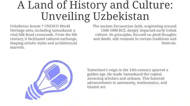 Presentation on "Uzbekistan is my motherland" 3