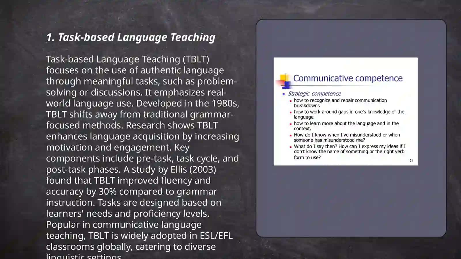 Task-based Language Teaching (TBLT) 3
