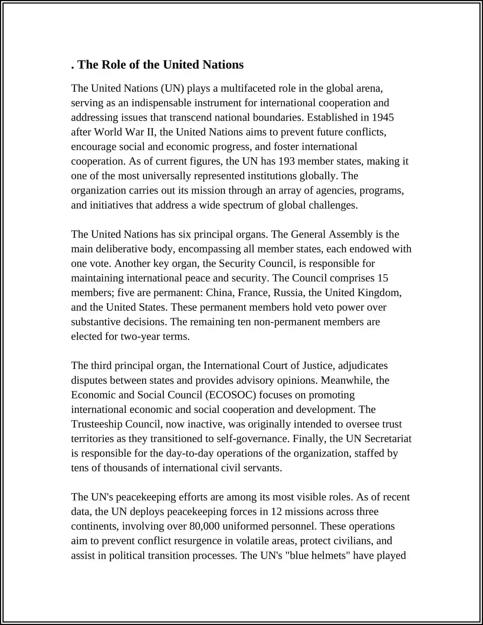 INTERNATIONAL ORGANIZATIONS 3