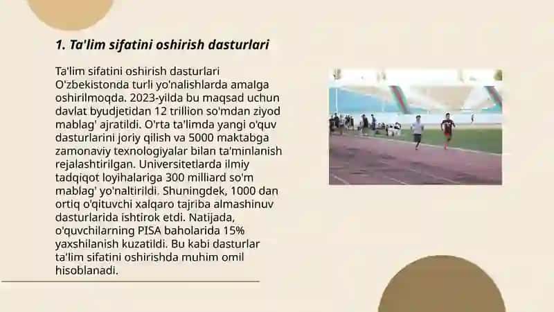 Ta'lim sifatini oshirish dasturlari 3