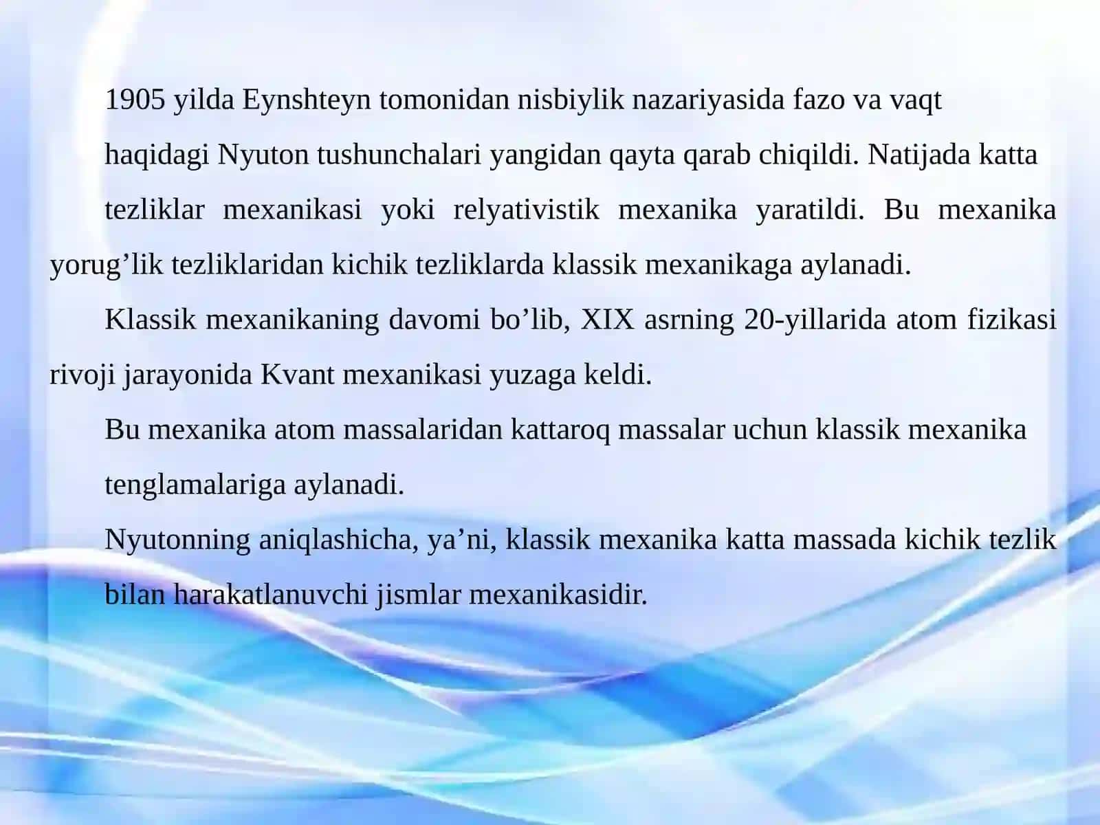 Moddiy nuqta dinamikasi va Inersial sanoq tizimlari 3