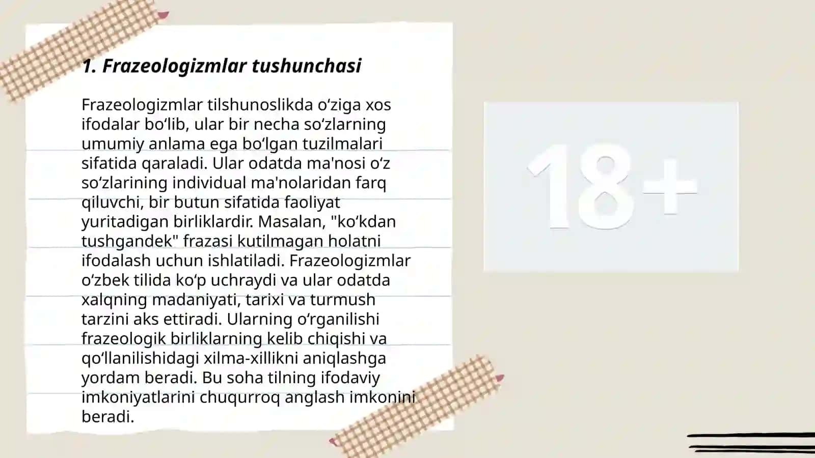 Frazeologiyada umumiy ma'lumotlar 3