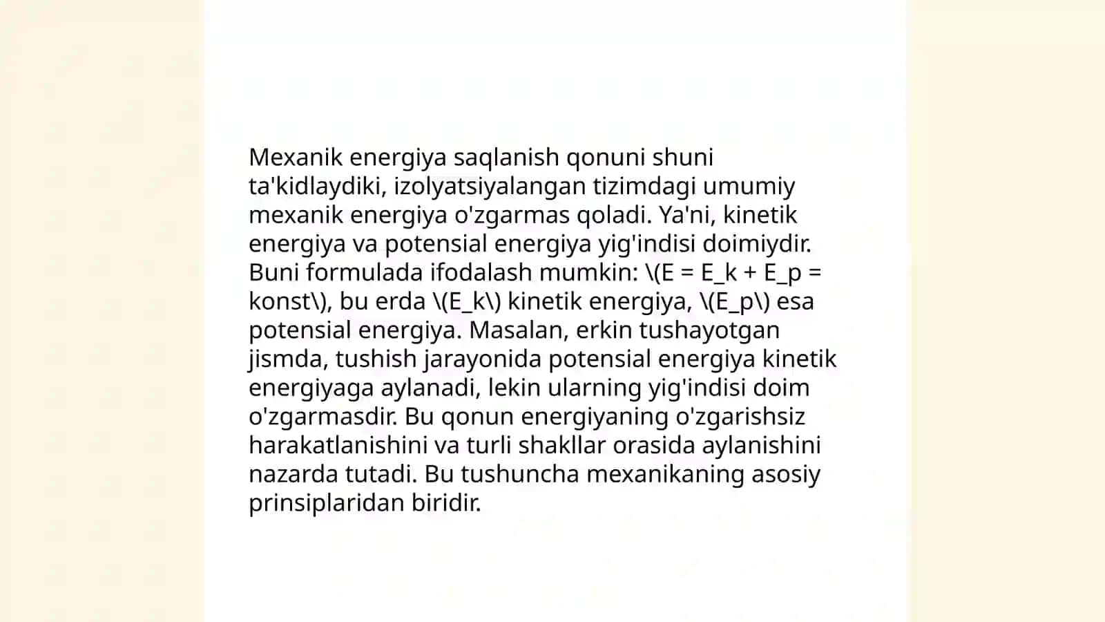 Toliq mexanik energiya 3