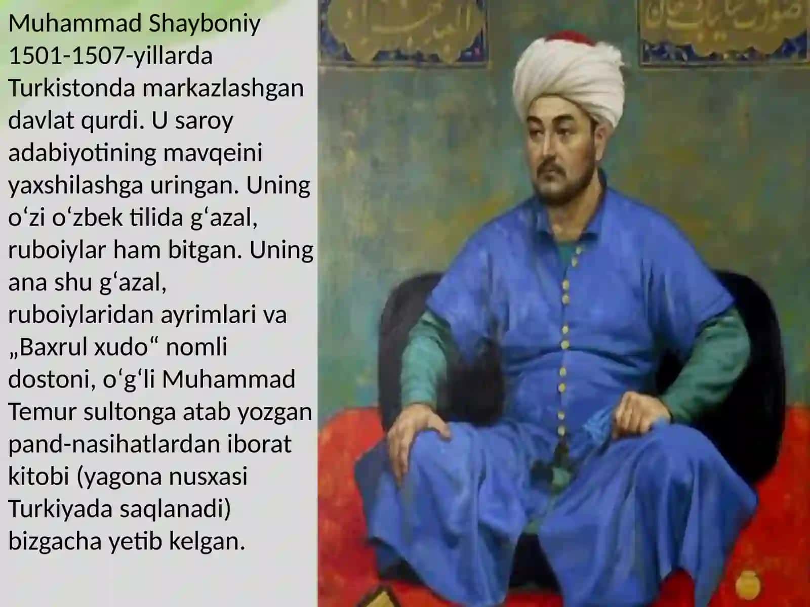 Shayboniyxon she'rlarini tahlil qilish 3