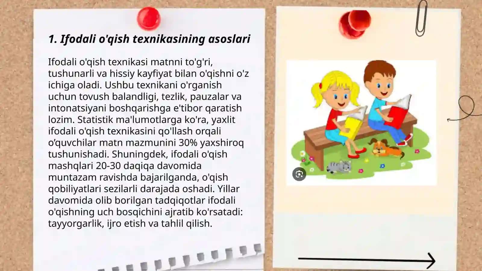 Ifodali o'qish texnikasi 3