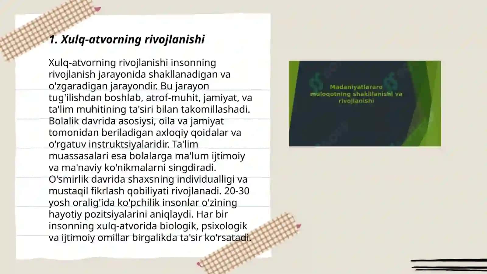 Xulq atvorning psixofiziologik asosi 3