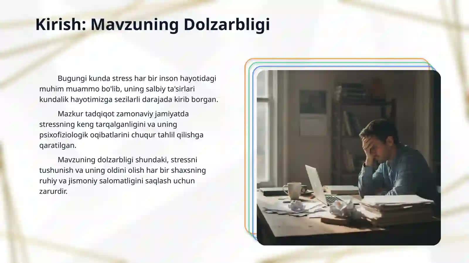Stressning inson hayotiga ta’siri 3