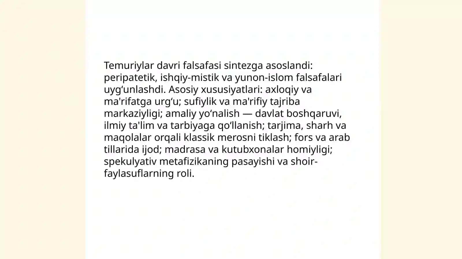 Temuriylar davri falsafasi 3
