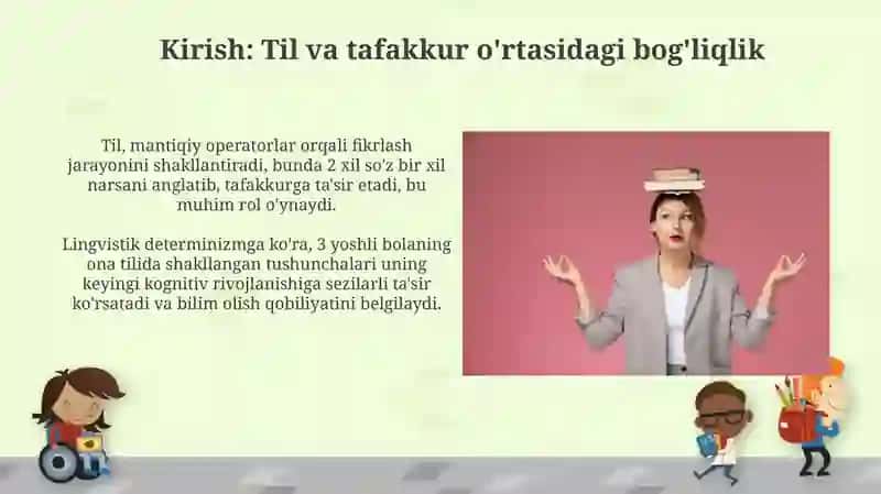 Til, Madaniyat va Mentalitet 3