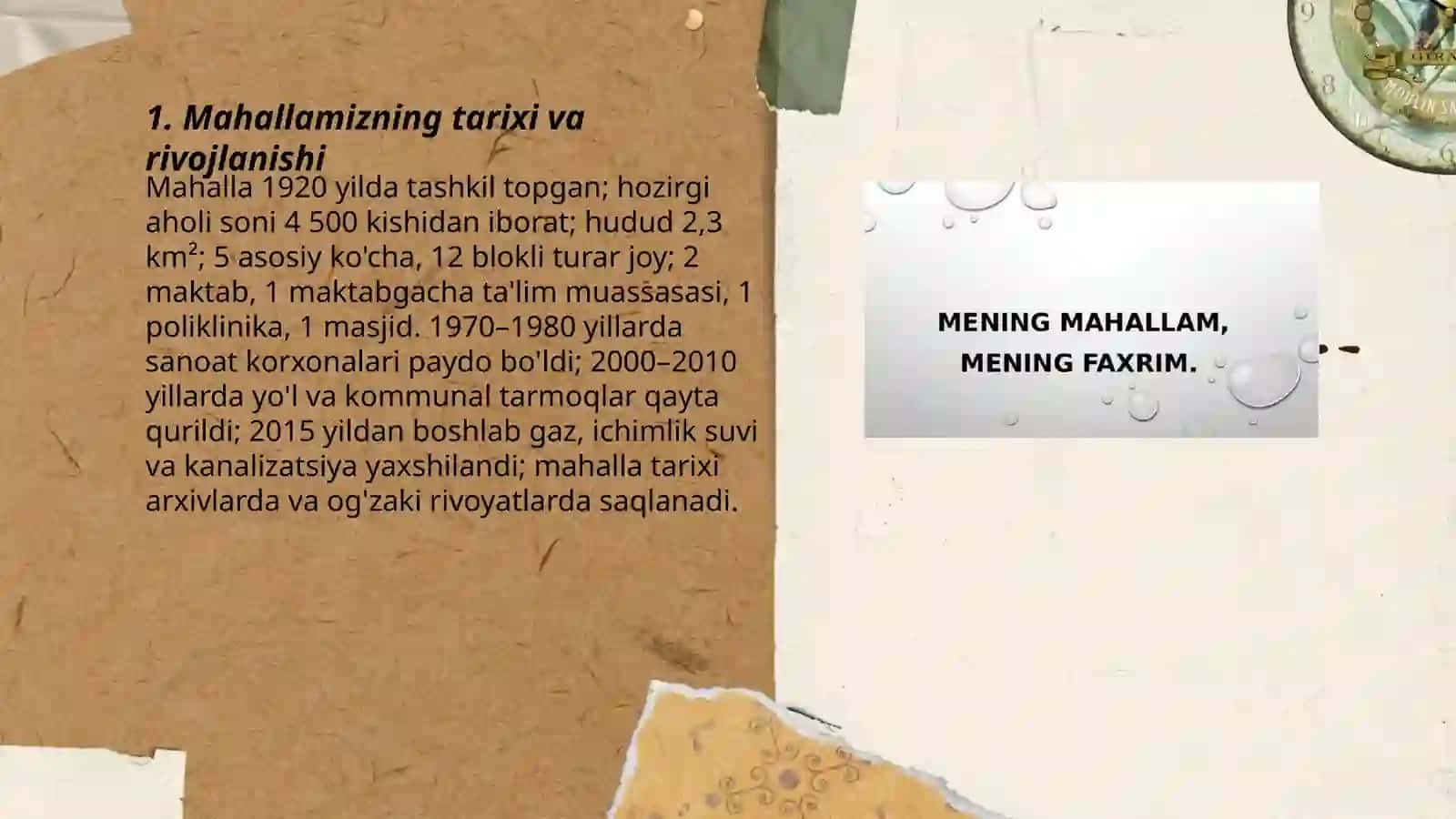 Mening mahallam-mening faxrim 3