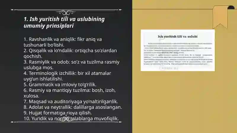 Ish yuritish tili va uslubi 3