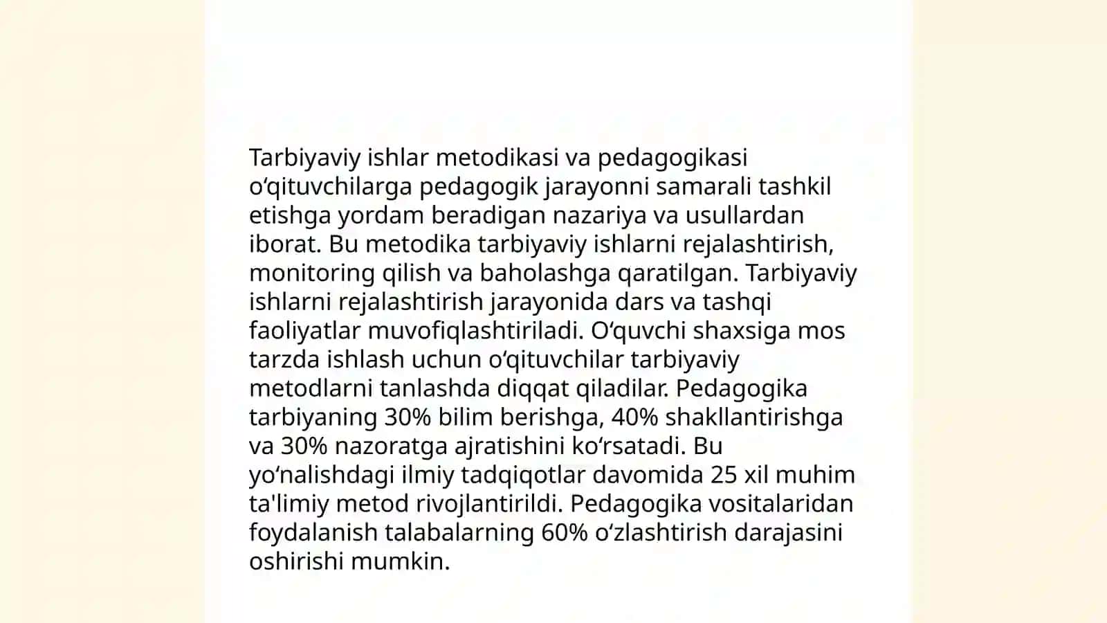 Tarbiyaviy ishlar metodikasi va pedagogikasi 3