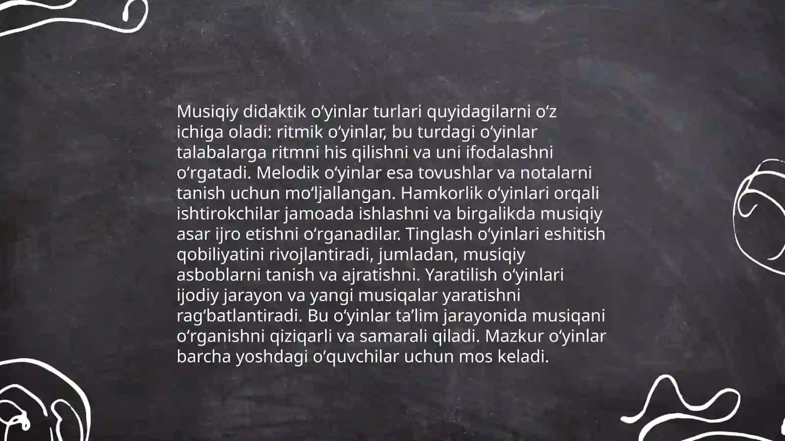 Musiqiy didaktik oʻyinlar 3