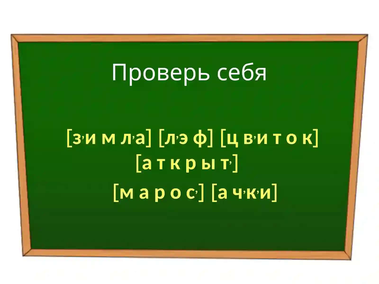Фонетический разбор слова 3