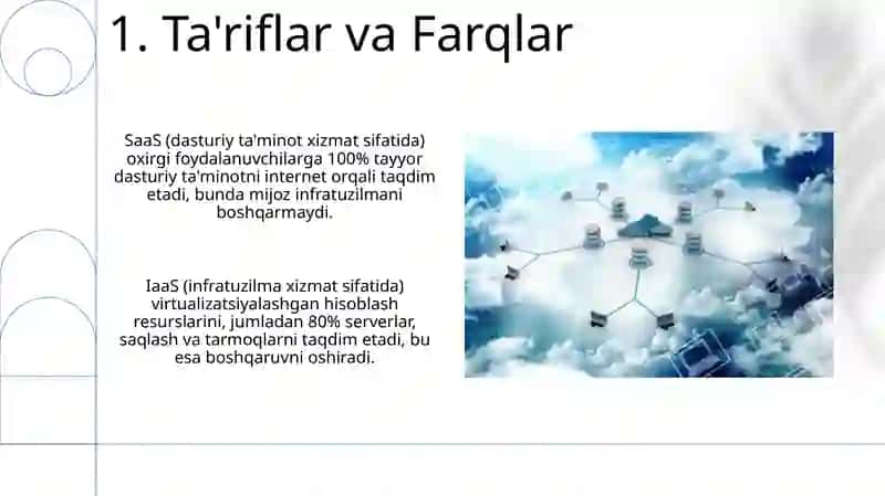 Bulutli yechimlar (SaaS, IaaS va PaaS) 3