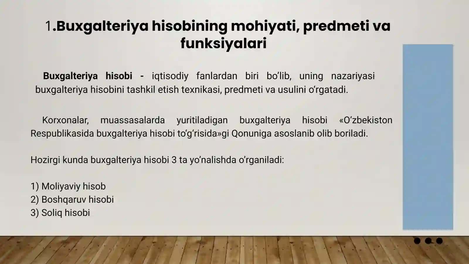BUXGALTERIYA HISOBINING TAMOYILLARI 3
