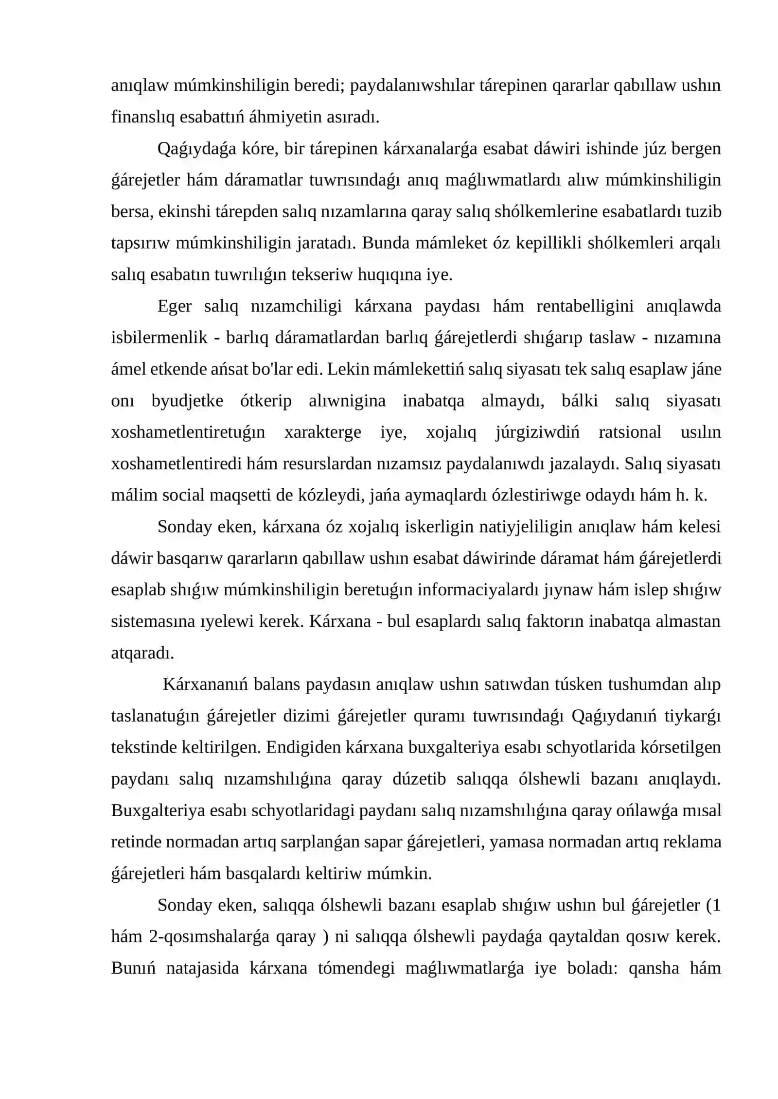 Finansliq na’tiyjelerdin’ qa’liplesiwi 3