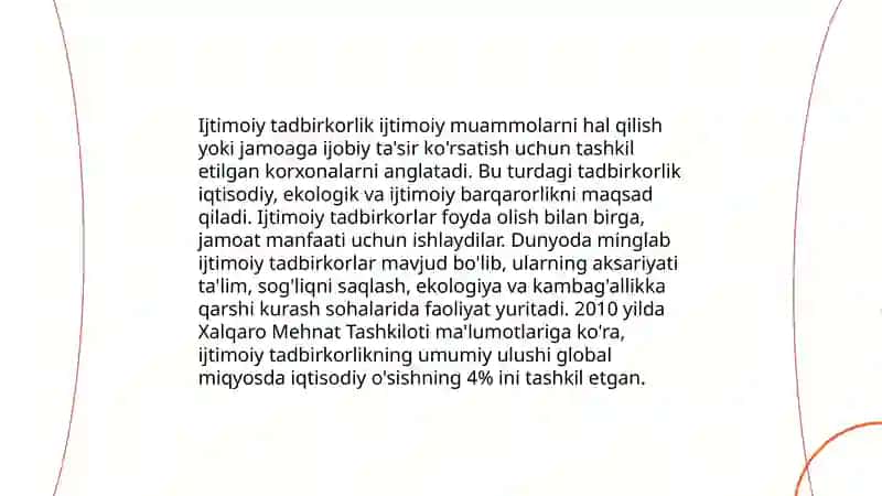 Ijtimoiy Tadbirkorlik 3