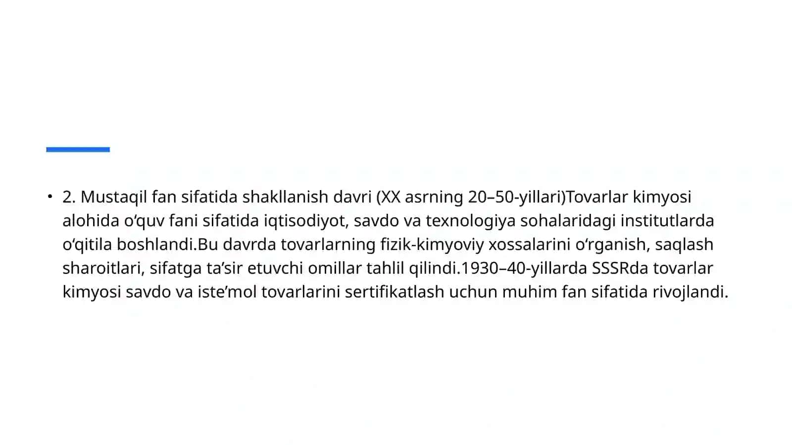 Tovarlar  kimyosi 3