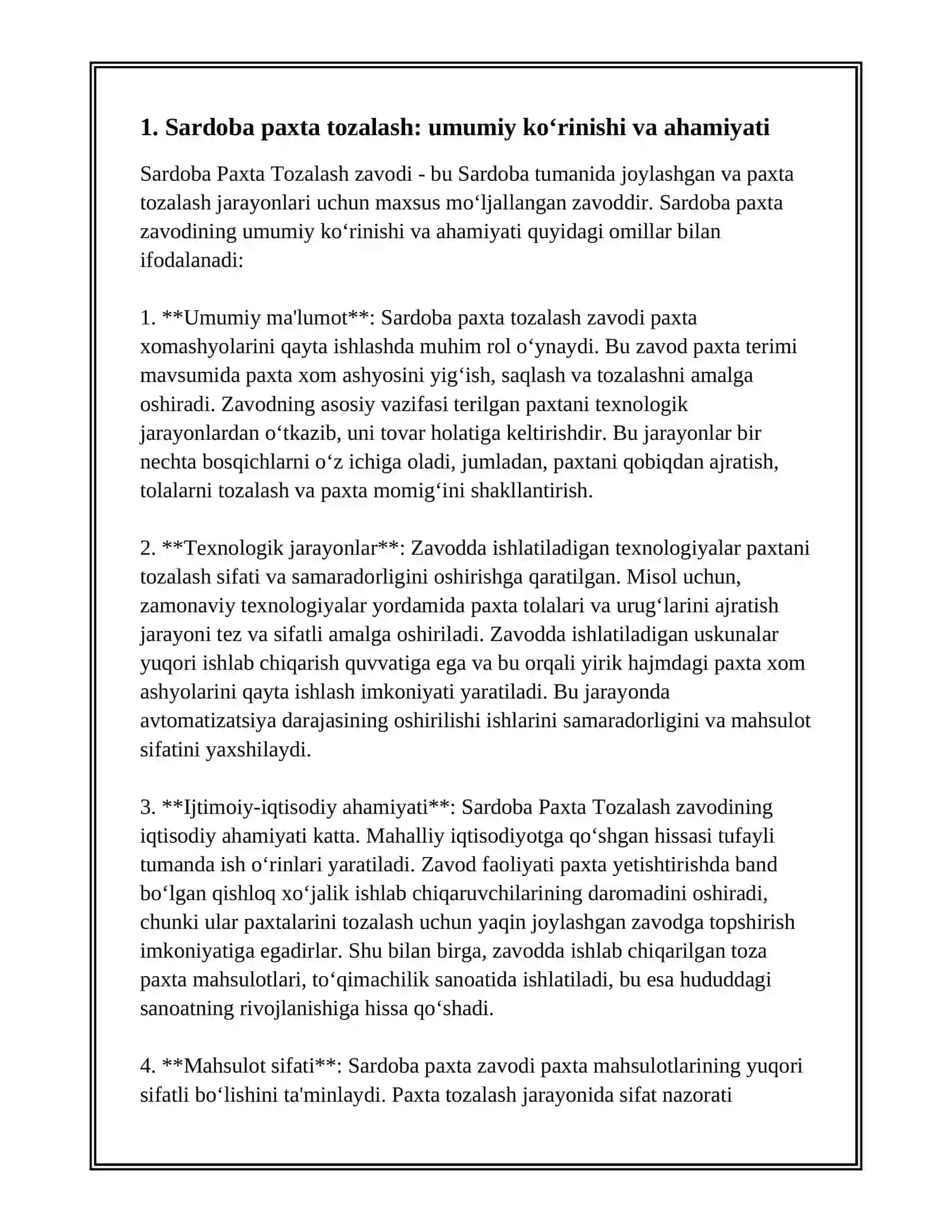 Sardoba Paxta Tozalash 3