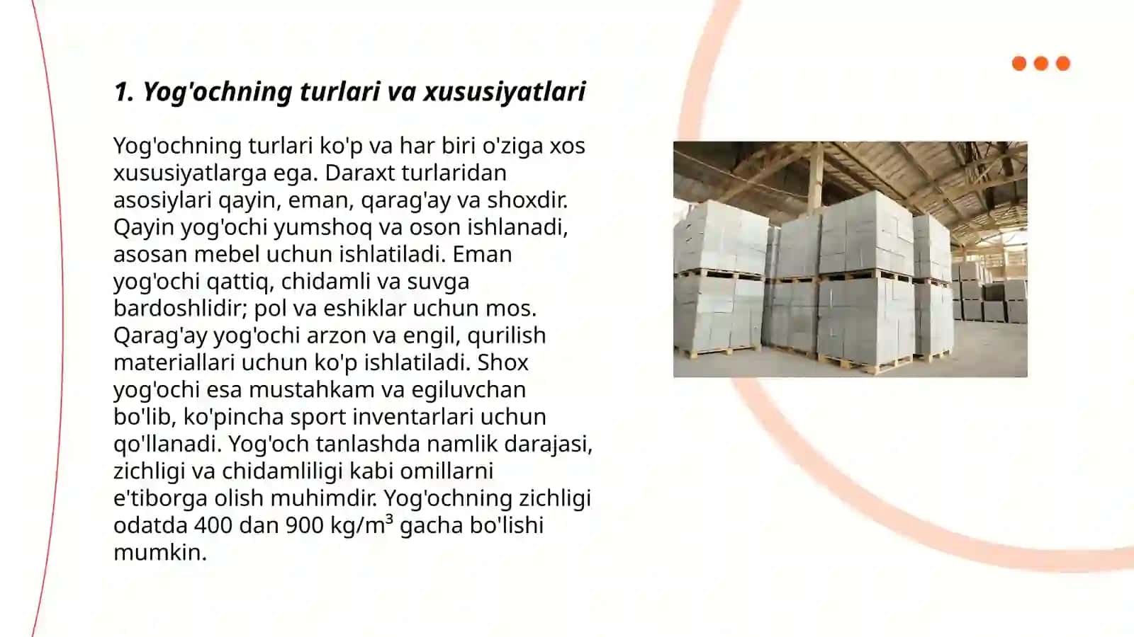 Yog‘och qurilish materiali 3
