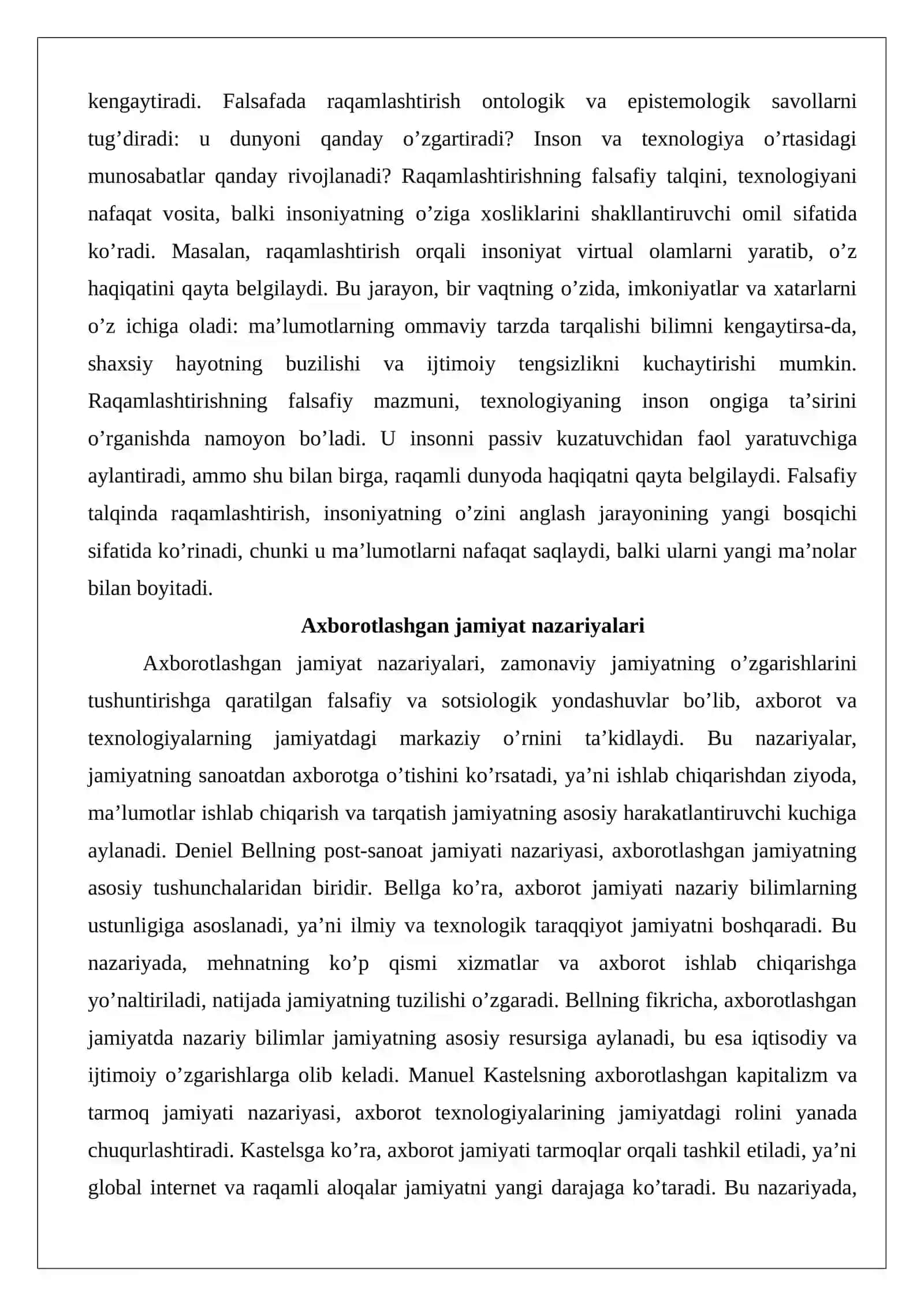 Raqamlashtirishning jamiyatga ta’siri 3