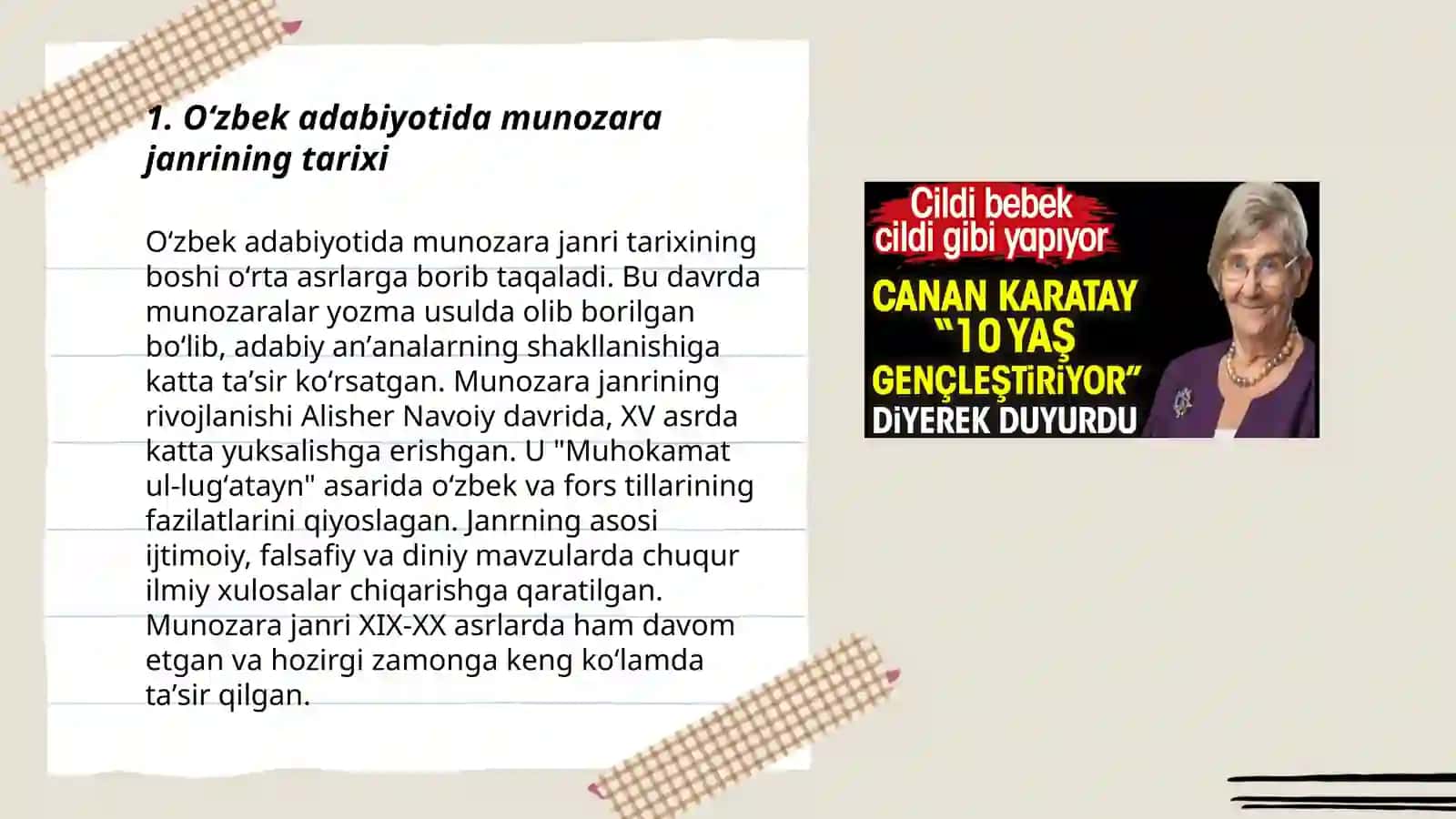 Oʻzbek adabiyotida munozara janrining paydo boʻlishi 3