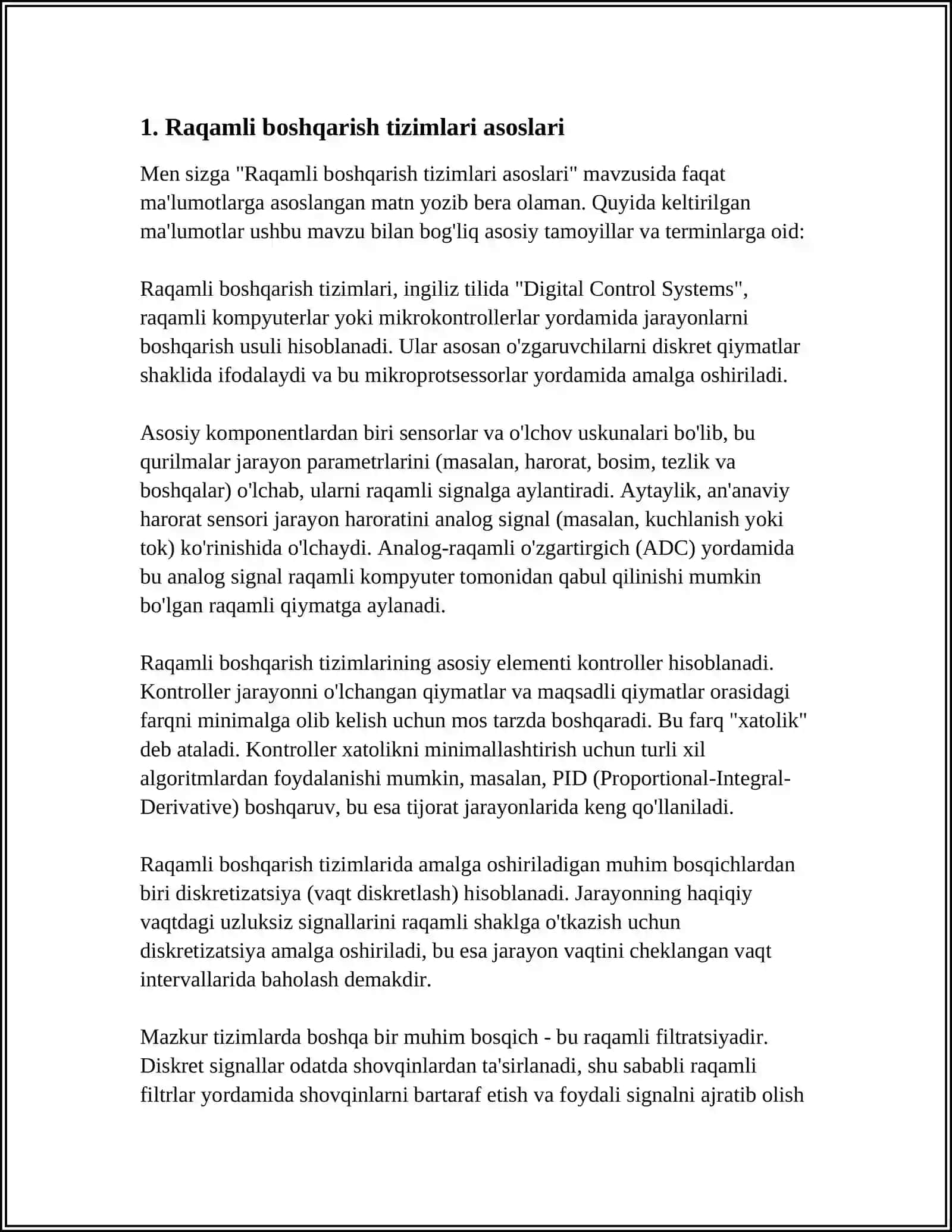 RAQAMLI BOSHQARISH TIZIMLARI STRUKTURALARINI TUZISH TAMOYILLARI 3
