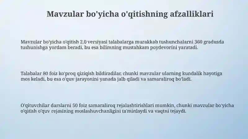 Ta’limberishnimavzularbo'yichaintegratsiyalash 3