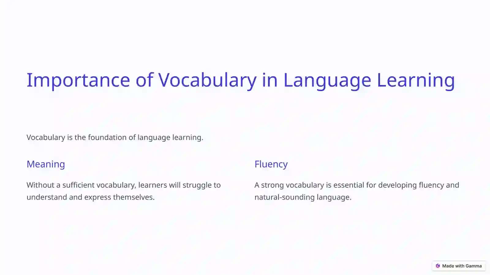 Lexical Approach Method 3
