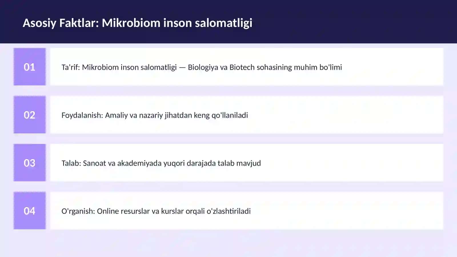 Mikrobiom inson salomatligi 3