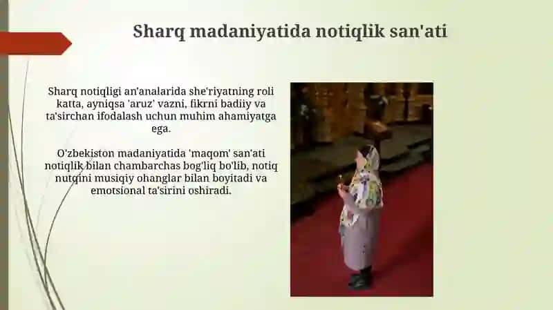 Sharq madaniyatida notiqlik san'ati 3