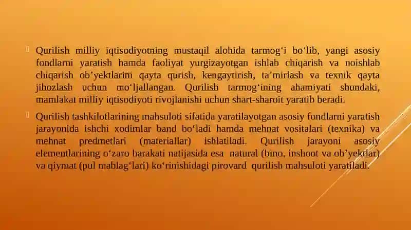 Qurilish majmiuni rivojlantirish 3