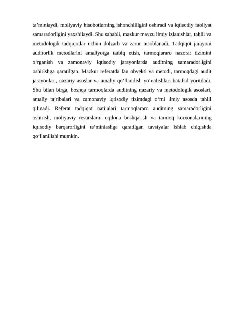 Boshqa tarmoqlarda audit 3