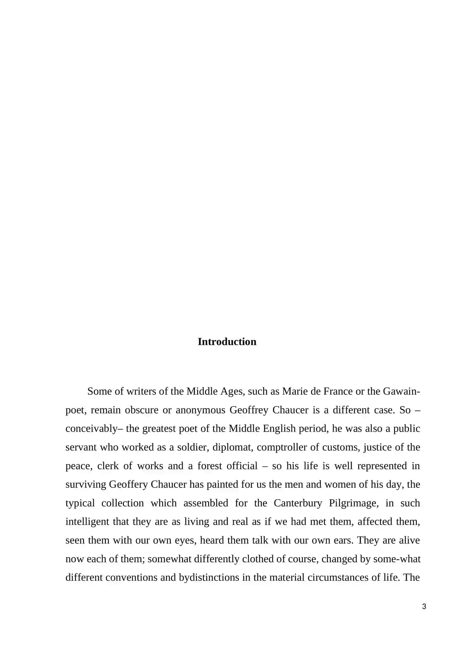 English language and literature 3