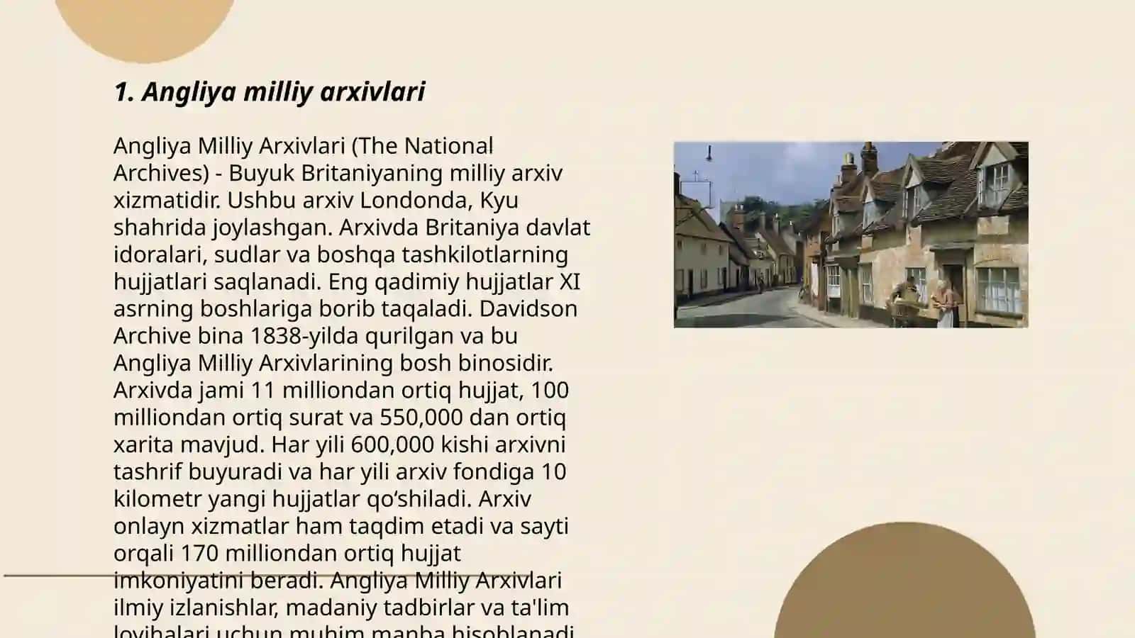 Angliya Milliy Arxivlari 3