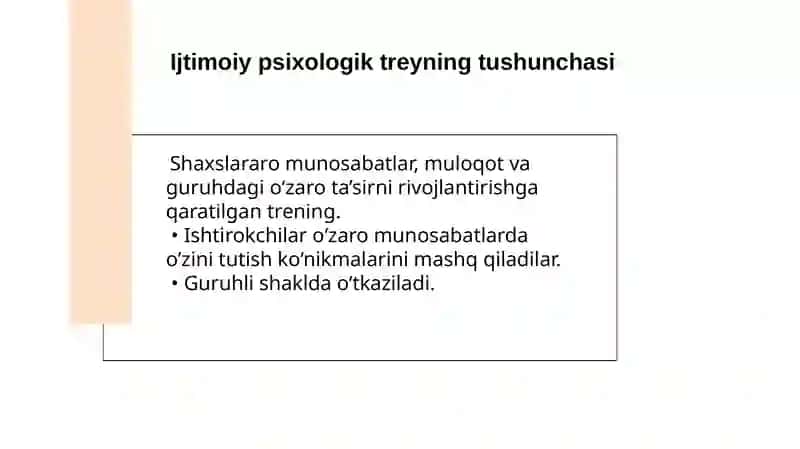 Ijtimoiy  psixologik treyning haqida tushuncha 3