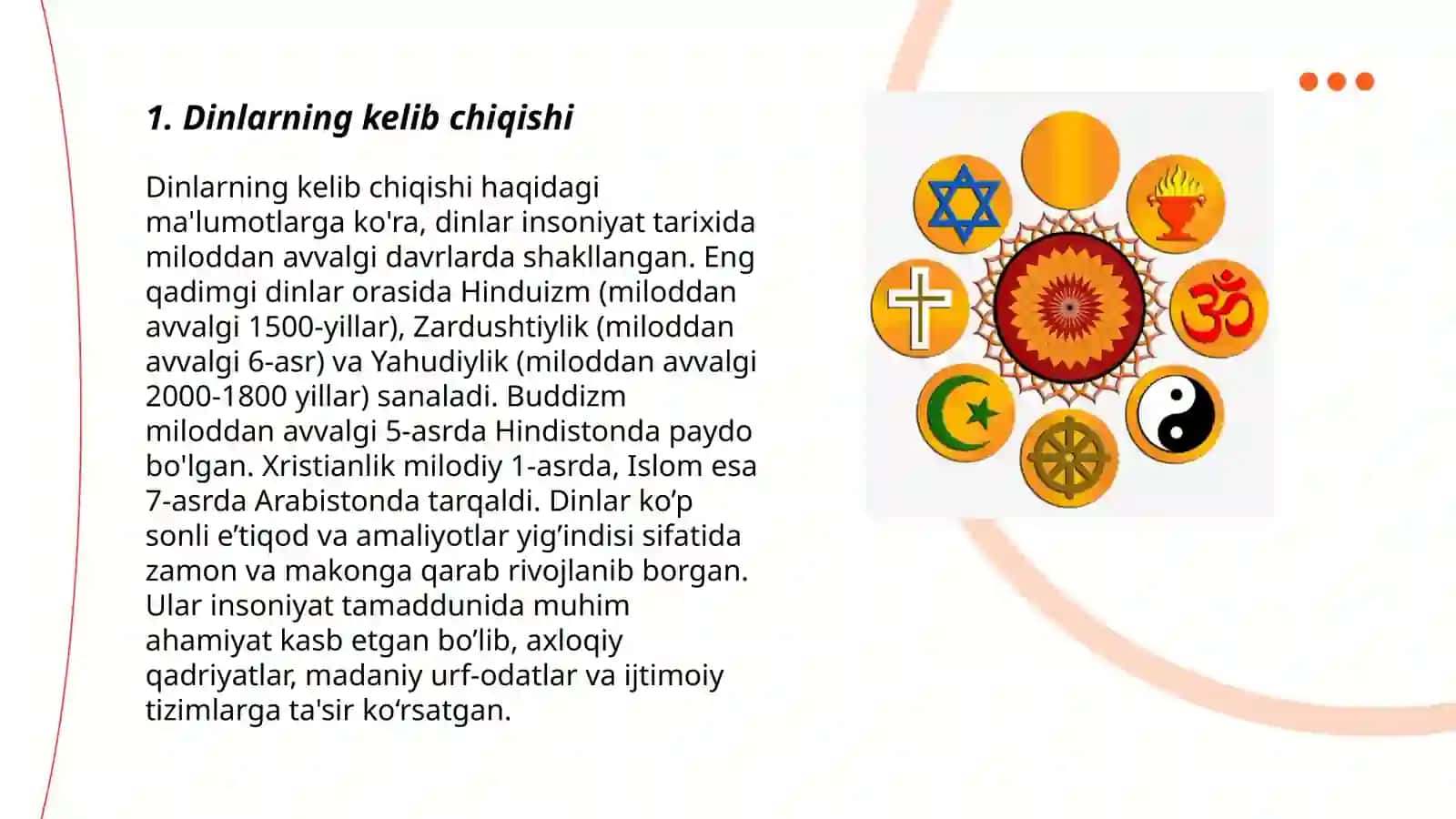 Diniy Millatlar 3