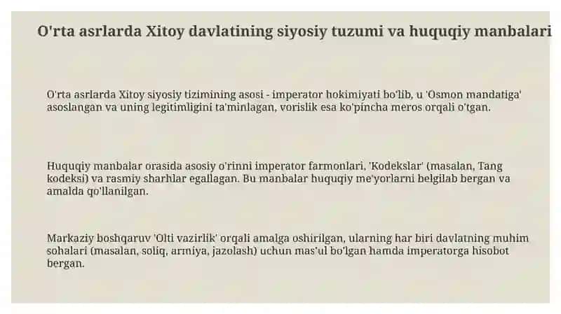 O'rta asrlarda Xitoy davlati va huquqi 3