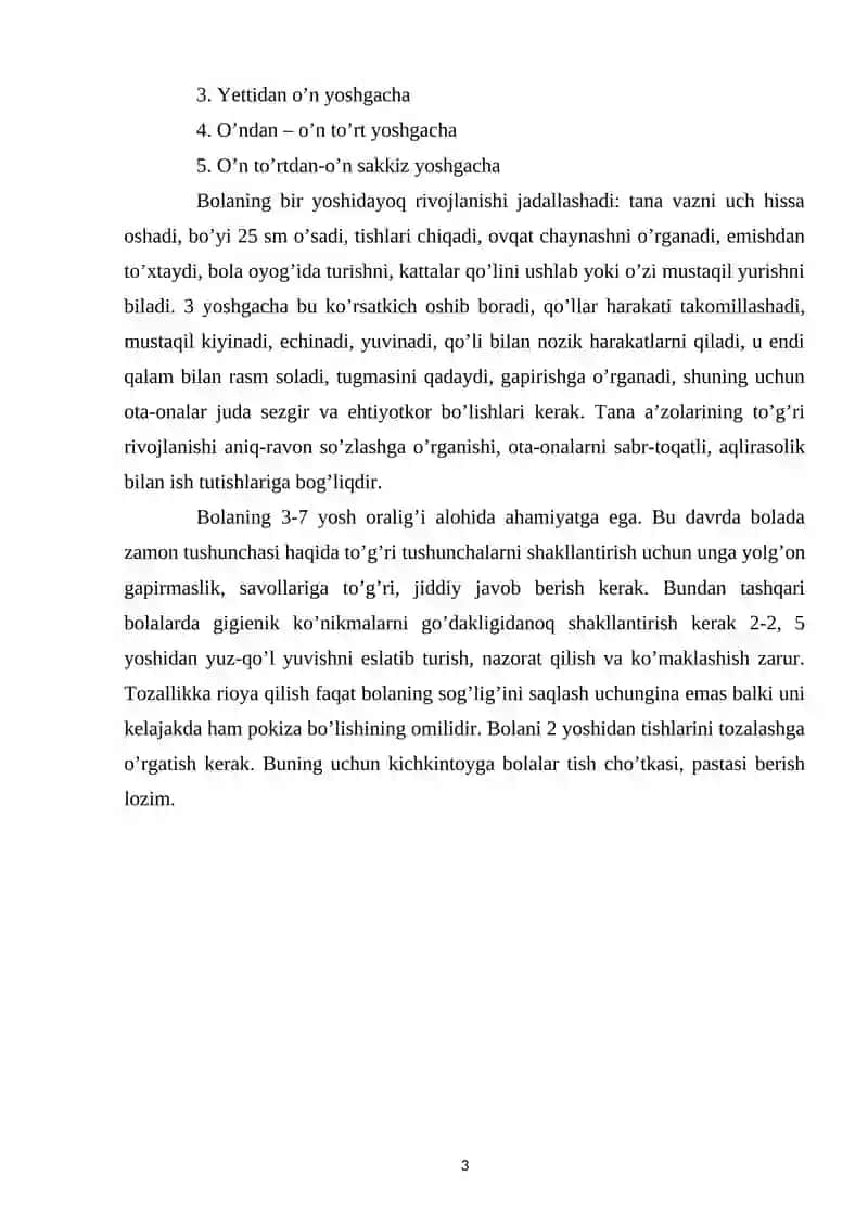 Bola Tarbiyasida 3