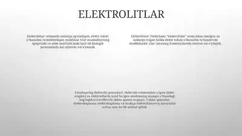 Elektrolitlar Elektr Toki Faradey Qonunlari 3