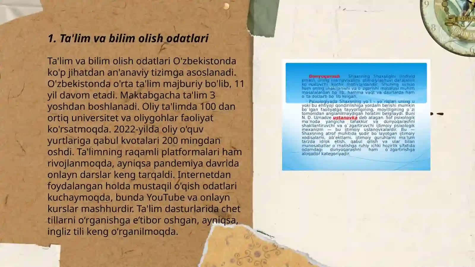 Ta'lim va bilim olish odatlari 3