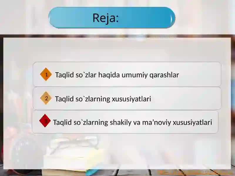 Taqlidso`zlarning hosil bo`lishi 3